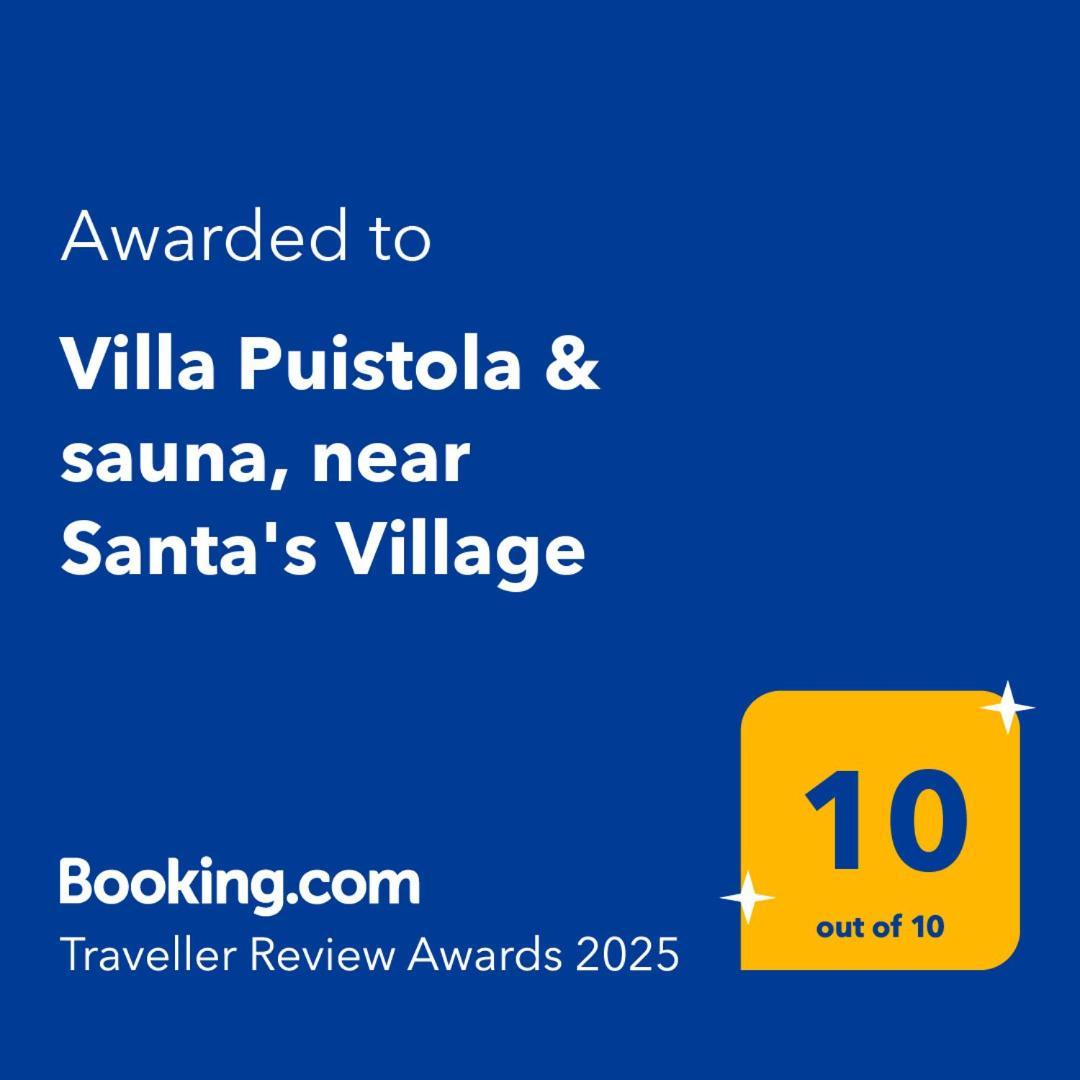 Villa Puistola & Sauna, Near Santa'S Village Rovaniemi Zewnętrze zdjęcie